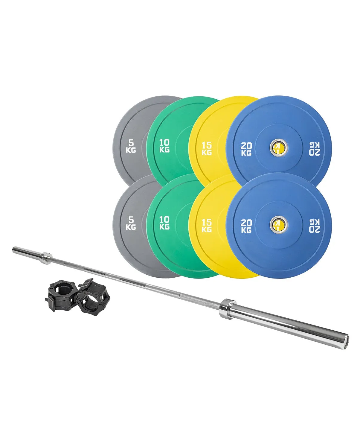 100kg Coloured Bumper Package Deal Orbit Fitness
