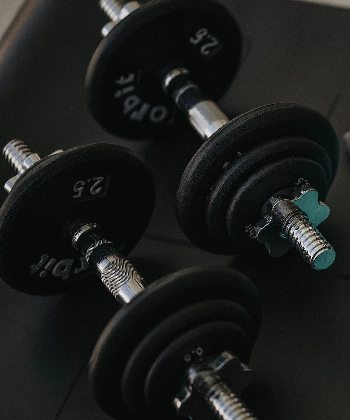 20kg Dumbbell Spin-Lock Set Orbit Fitness