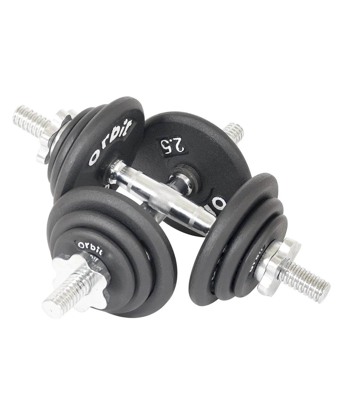 20kg Dumbbell Spin-Lock Set Orbit Fitness