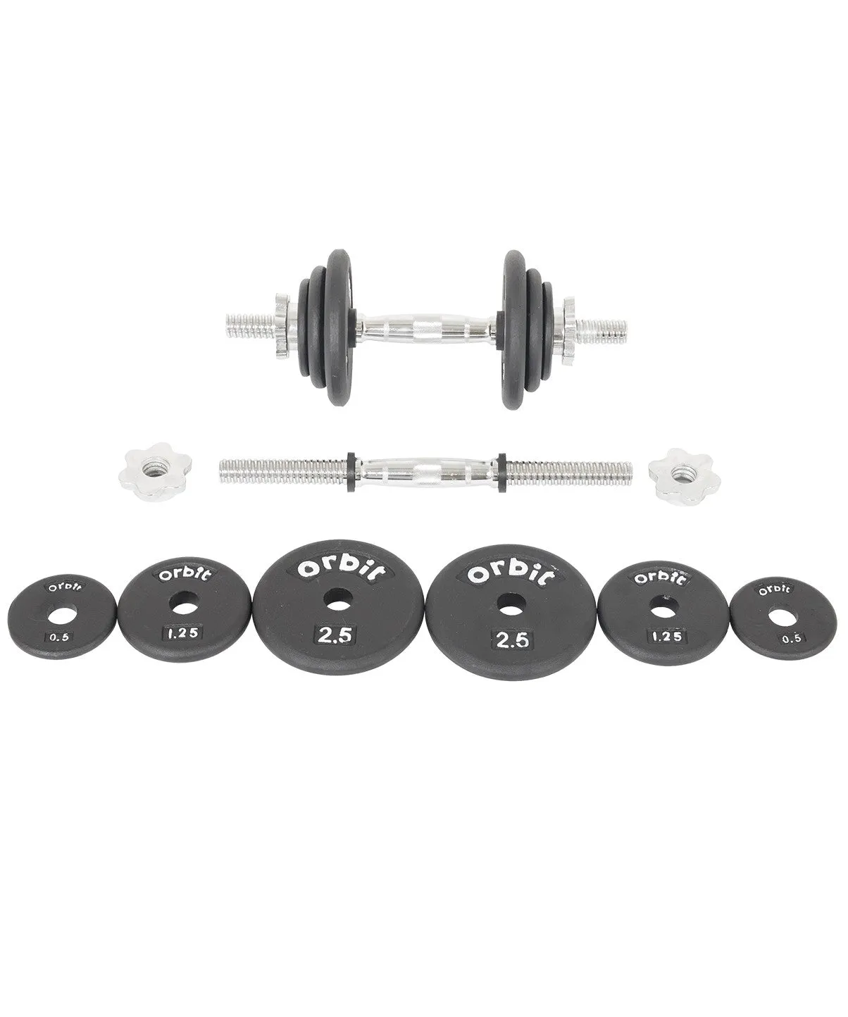 20kg Dumbbell Spin-Lock Set Orbit Fitness