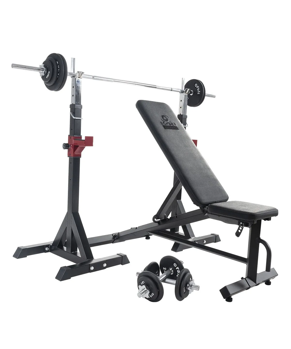 50kg FitClub Bench and Squat Rack Package Deal Orbit Fitness