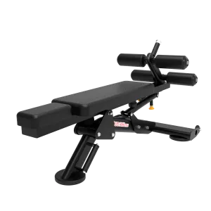 Adjustable Abdominal & Hyper Extension Bench - Core & Back Strength Trainer Marshal Fitness