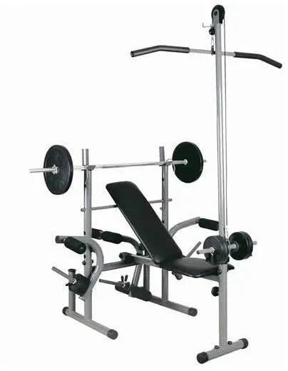 Bench Press Exercise Weight Bench with Pull Up Bar - BXZ-400DA Marshal Fitness