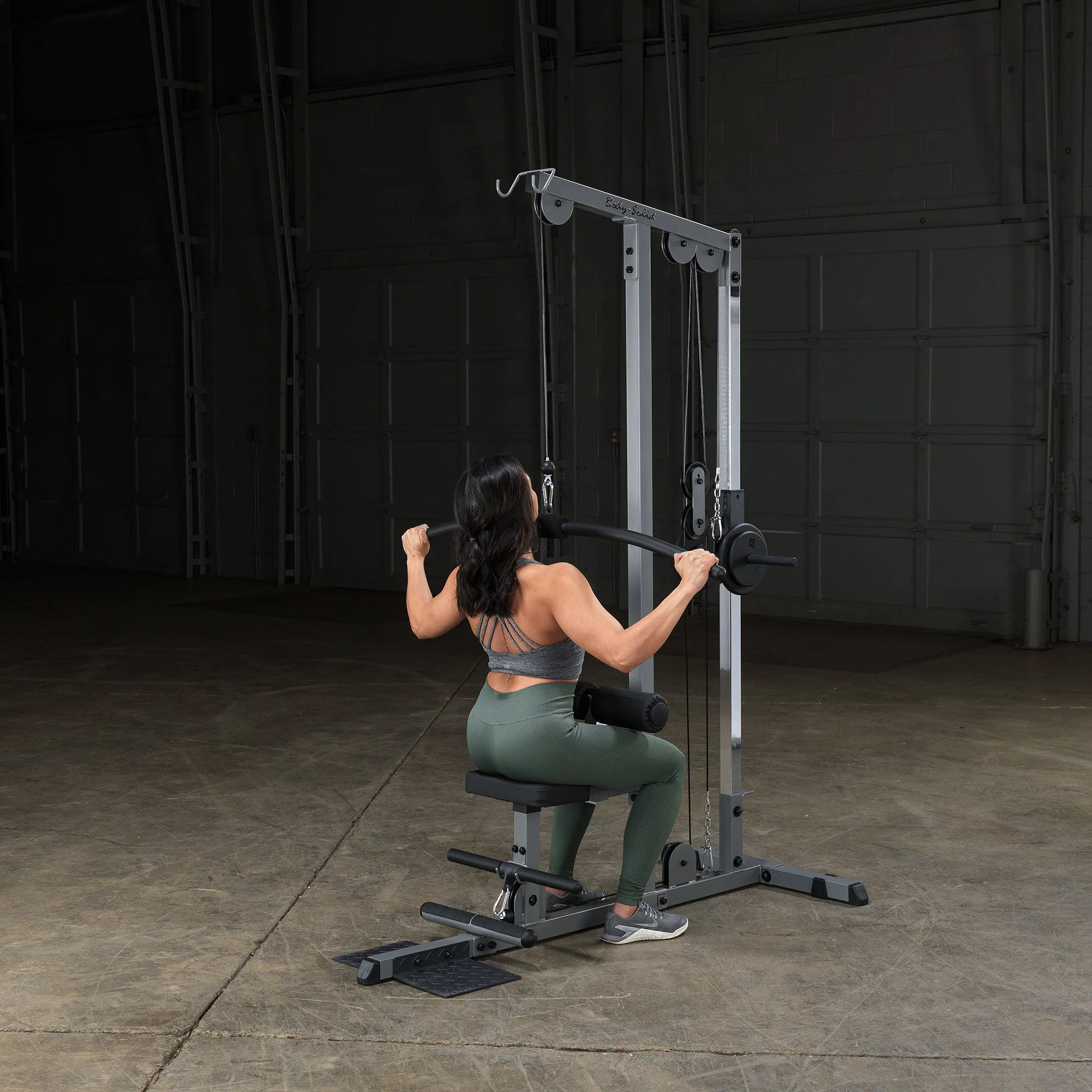 Body Solid Pro Lat Pulldown Low Row Machine (Plate Loaded) - GLM83
