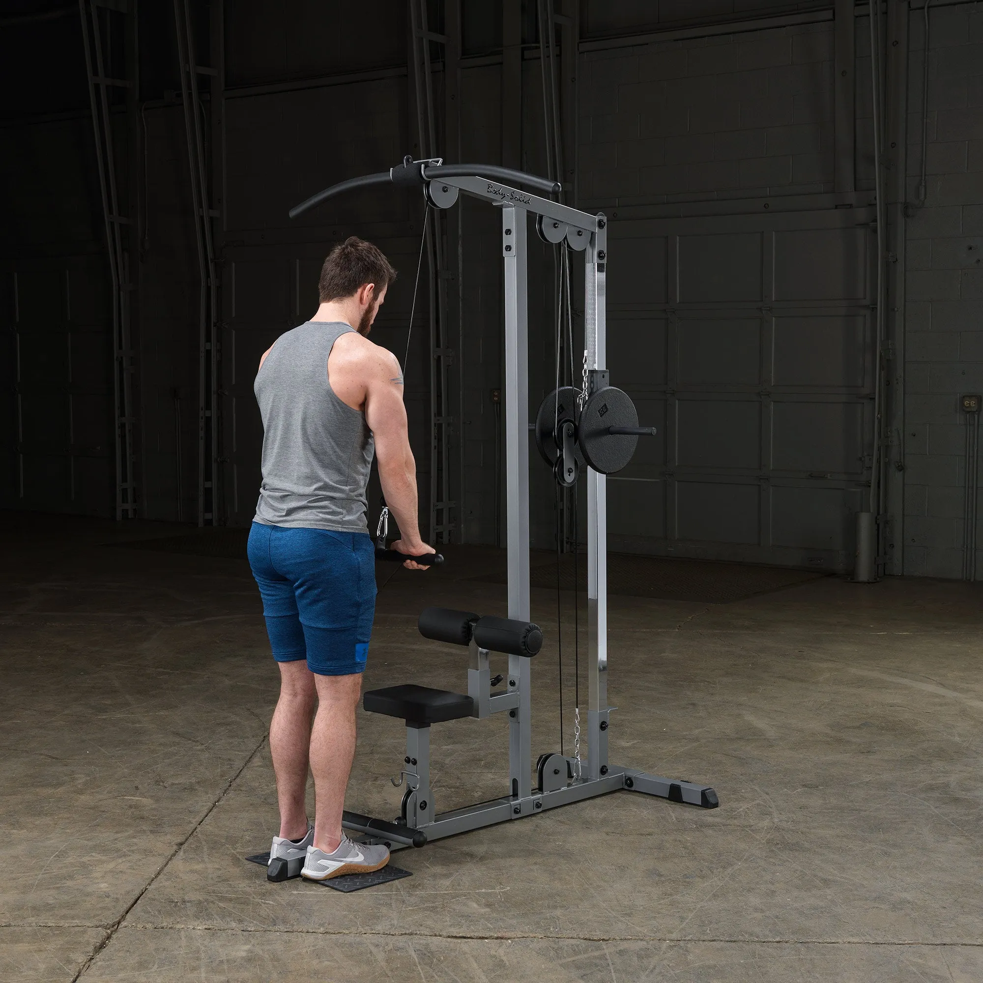Body Solid Pro Lat Pulldown Low Row Machine (Plate Loaded) - GLM83