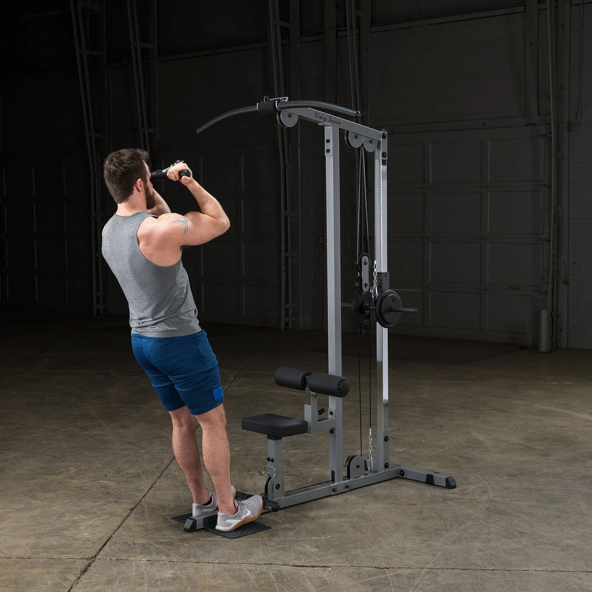 Body Solid Pro Lat Pulldown Low Row Machine (Plate Loaded) - GLM83