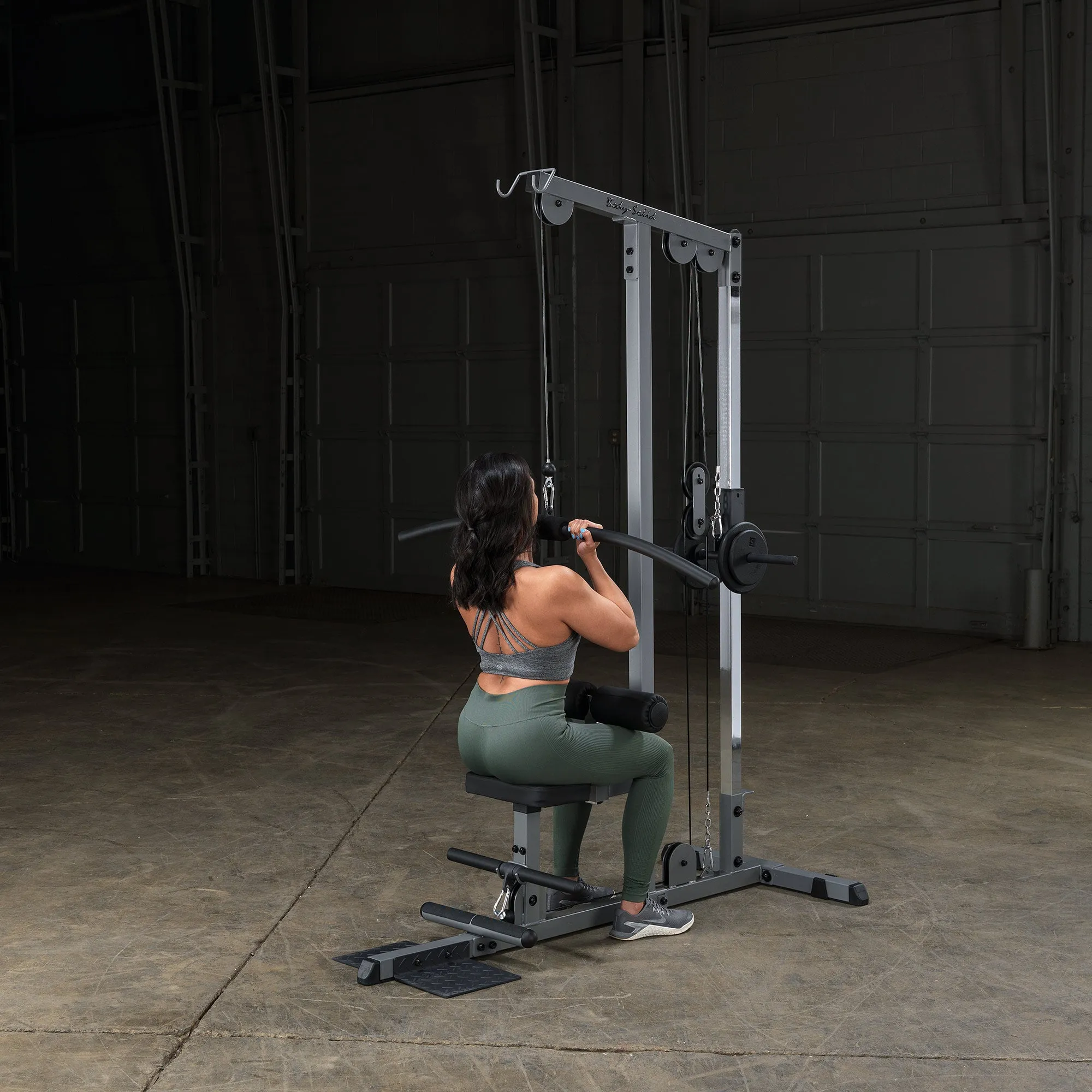Body Solid Pro Lat Pulldown Low Row Machine (Plate Loaded) - GLM83