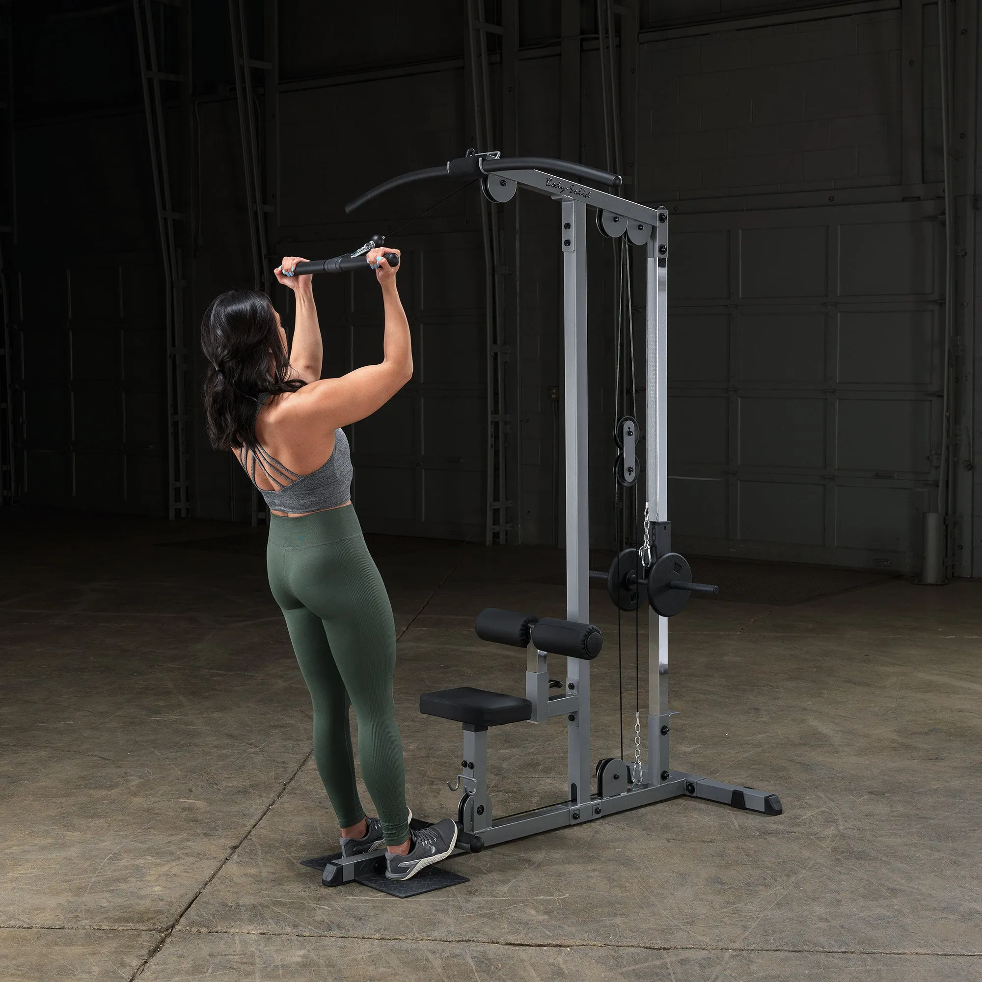 Body Solid Pro Lat Pulldown Low Row Machine (Plate Loaded) - GLM83