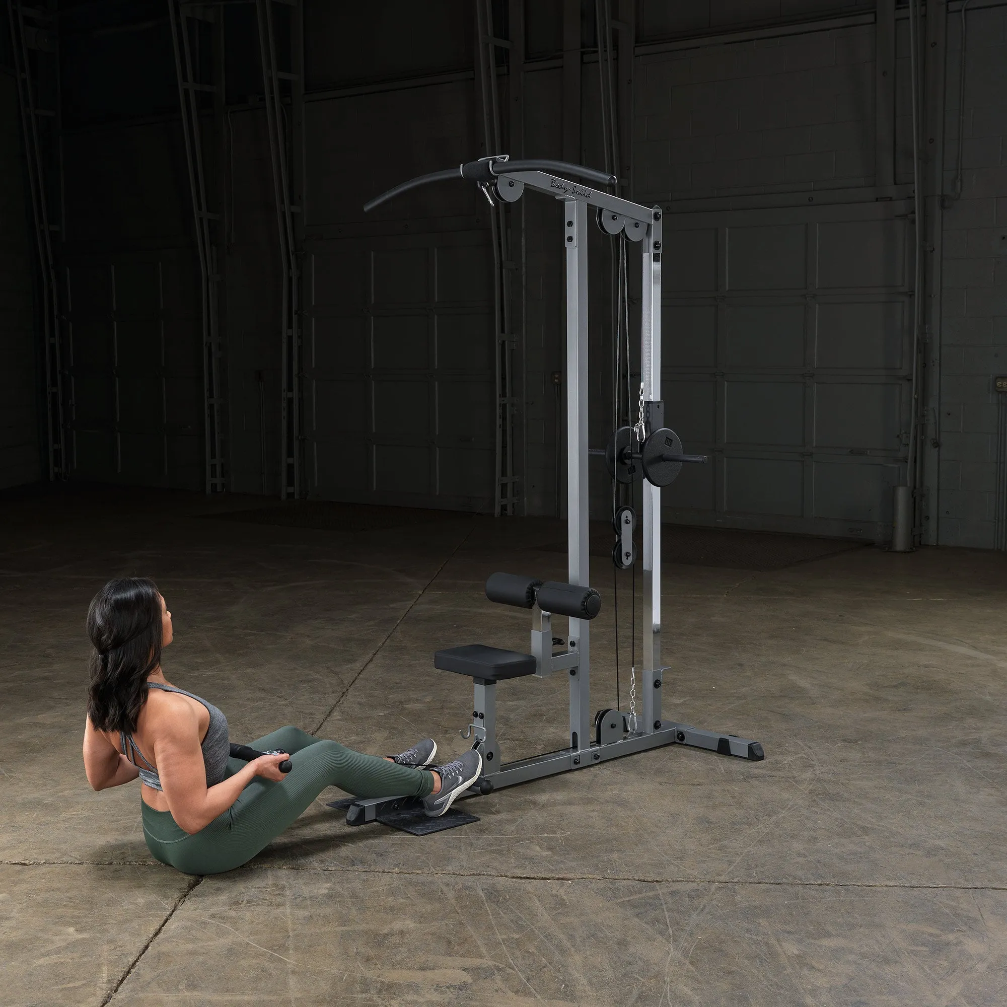 Body Solid Pro Lat Pulldown Low Row Machine (Plate Loaded) - GLM83
