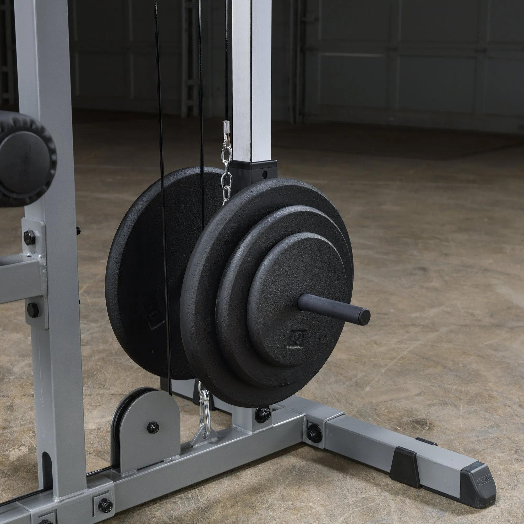 Body Solid Pro Lat Pulldown Low Row Machine (Plate Loaded) - GLM83