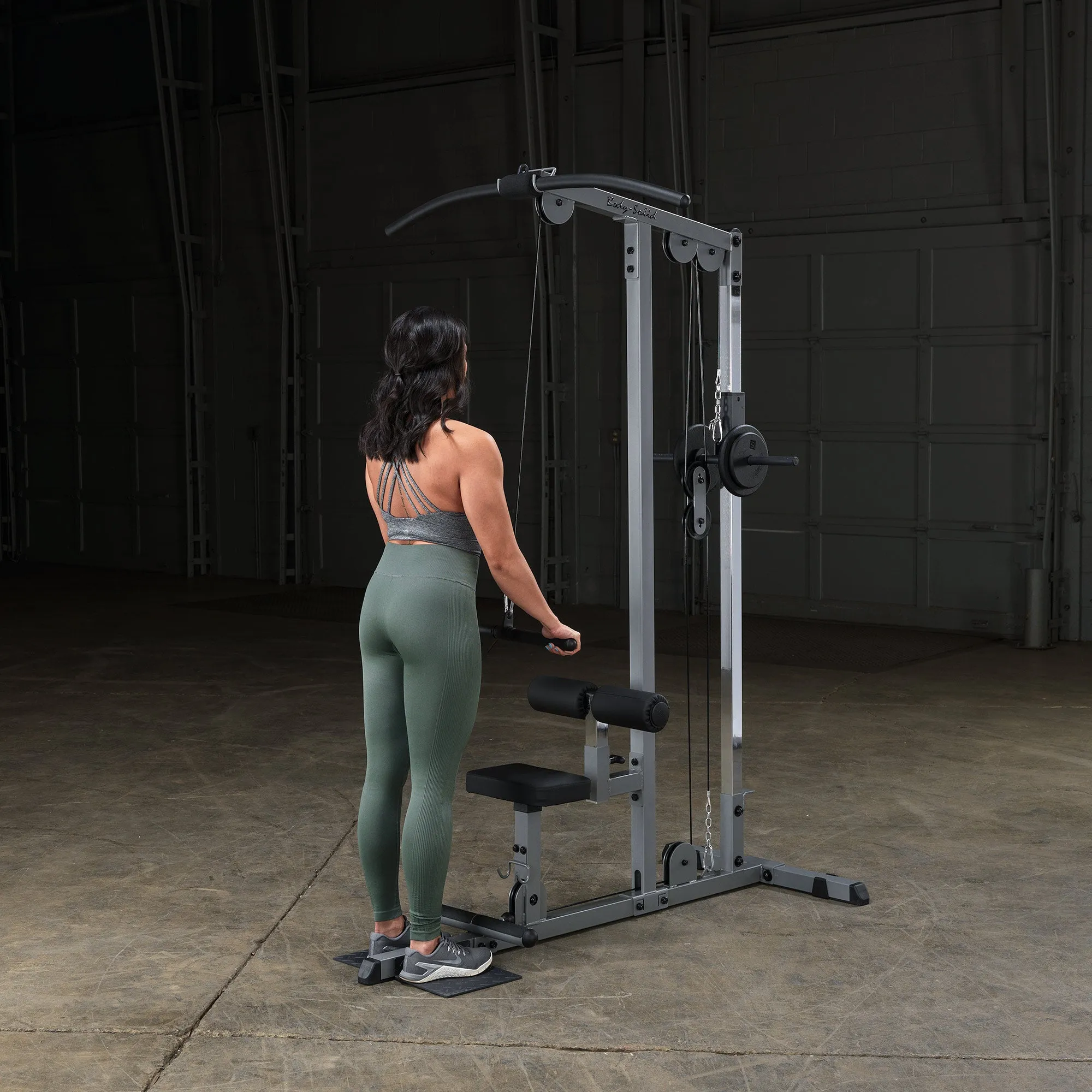 Body Solid Pro Lat Pulldown Low Row Machine (Plate Loaded) - GLM83