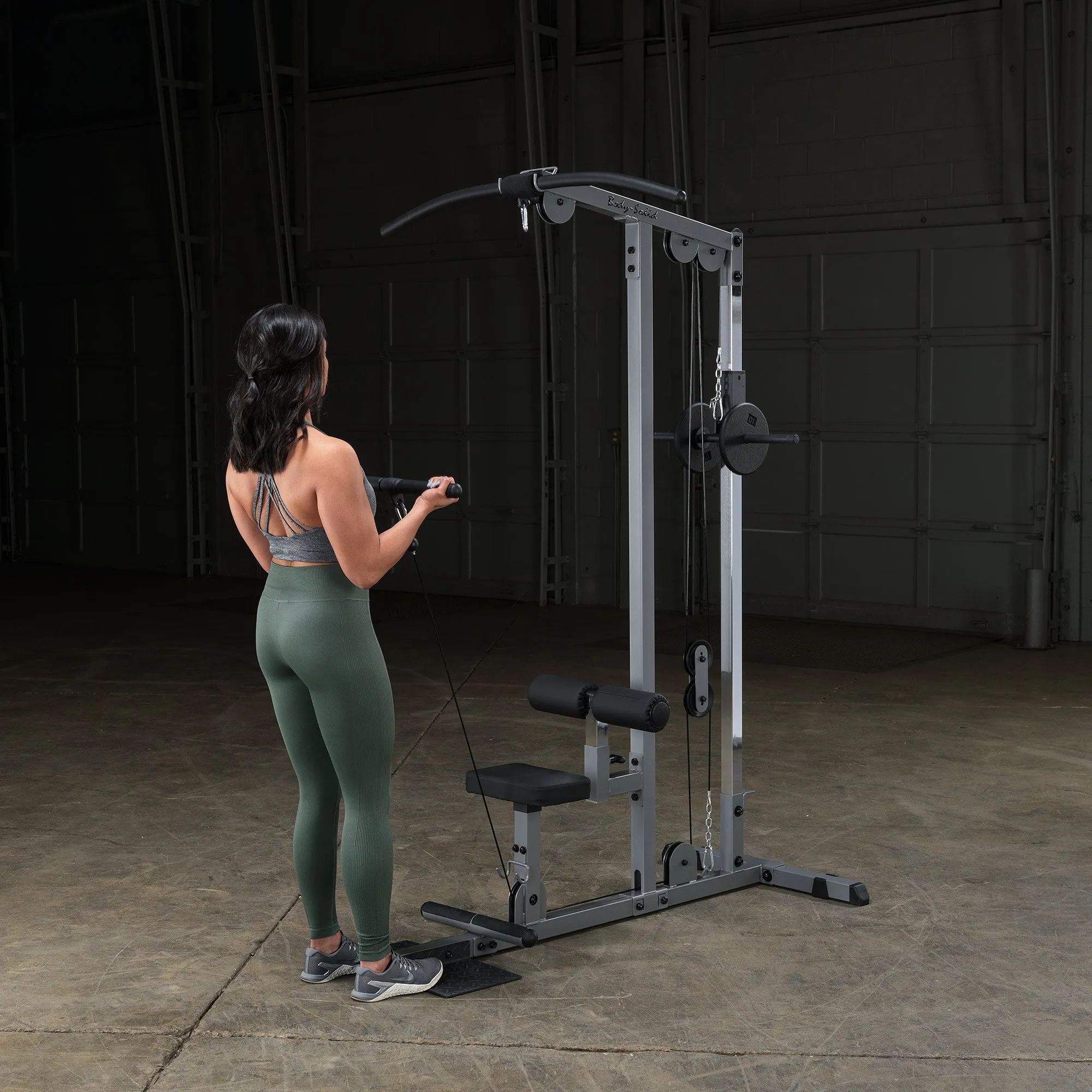 Body Solid Pro Lat Pulldown Low Row Machine (Plate Loaded) - GLM83