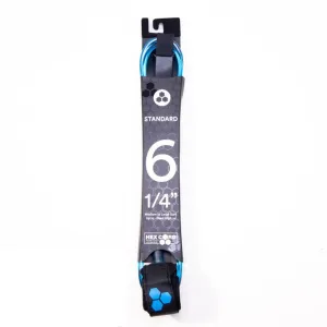 Channel Islands Hex Cord Comp Surfboard Leash - 6' x 1/4"/Blue