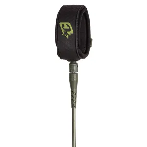 Creatures of Leisure Longboard Ankle Surfboard Leash - 9'/Military Black