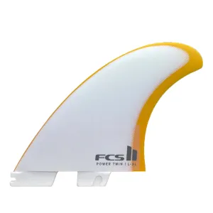 FCS II Power Performance Glass 2 1 Surfboard Fins - X-Large/Mango