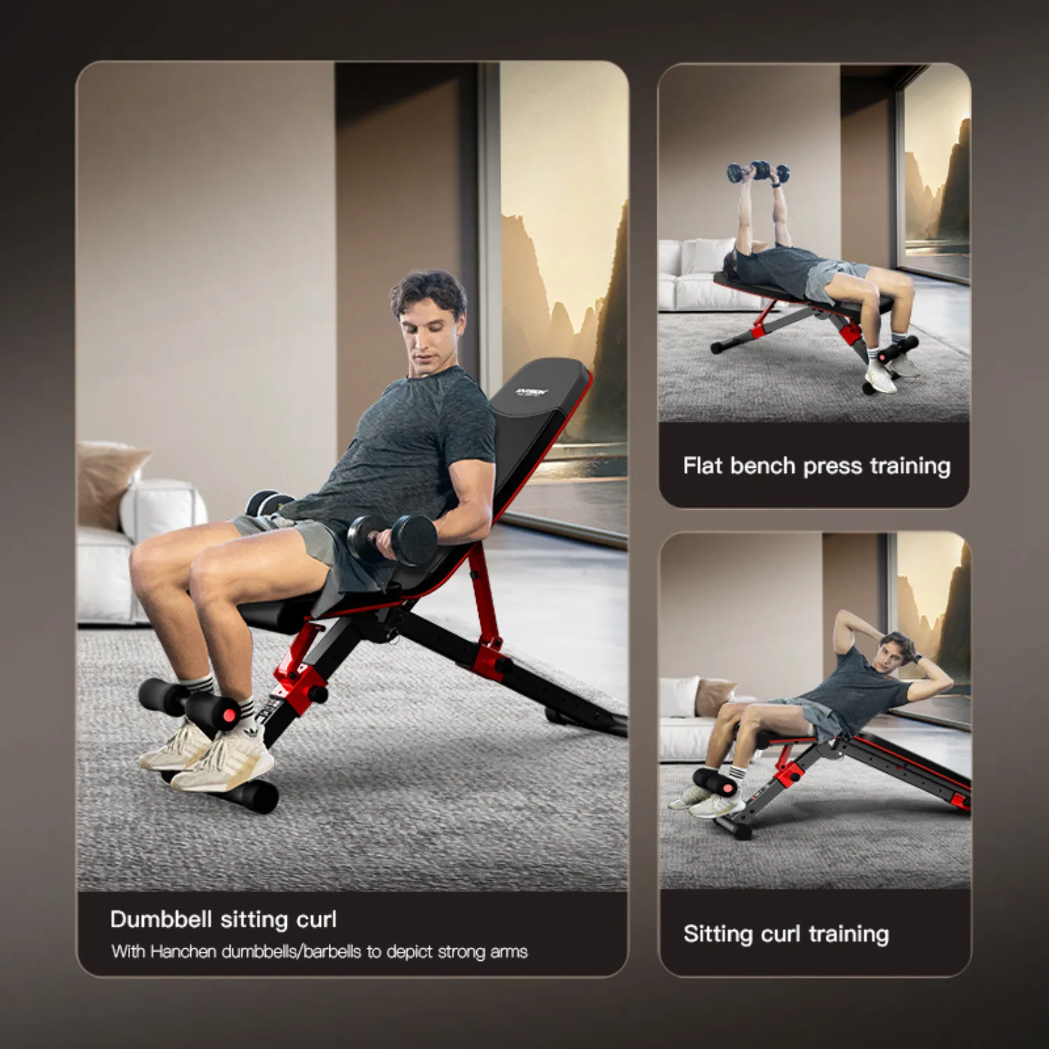 Harison HR-608G Folding Light Duty Exercise Bench