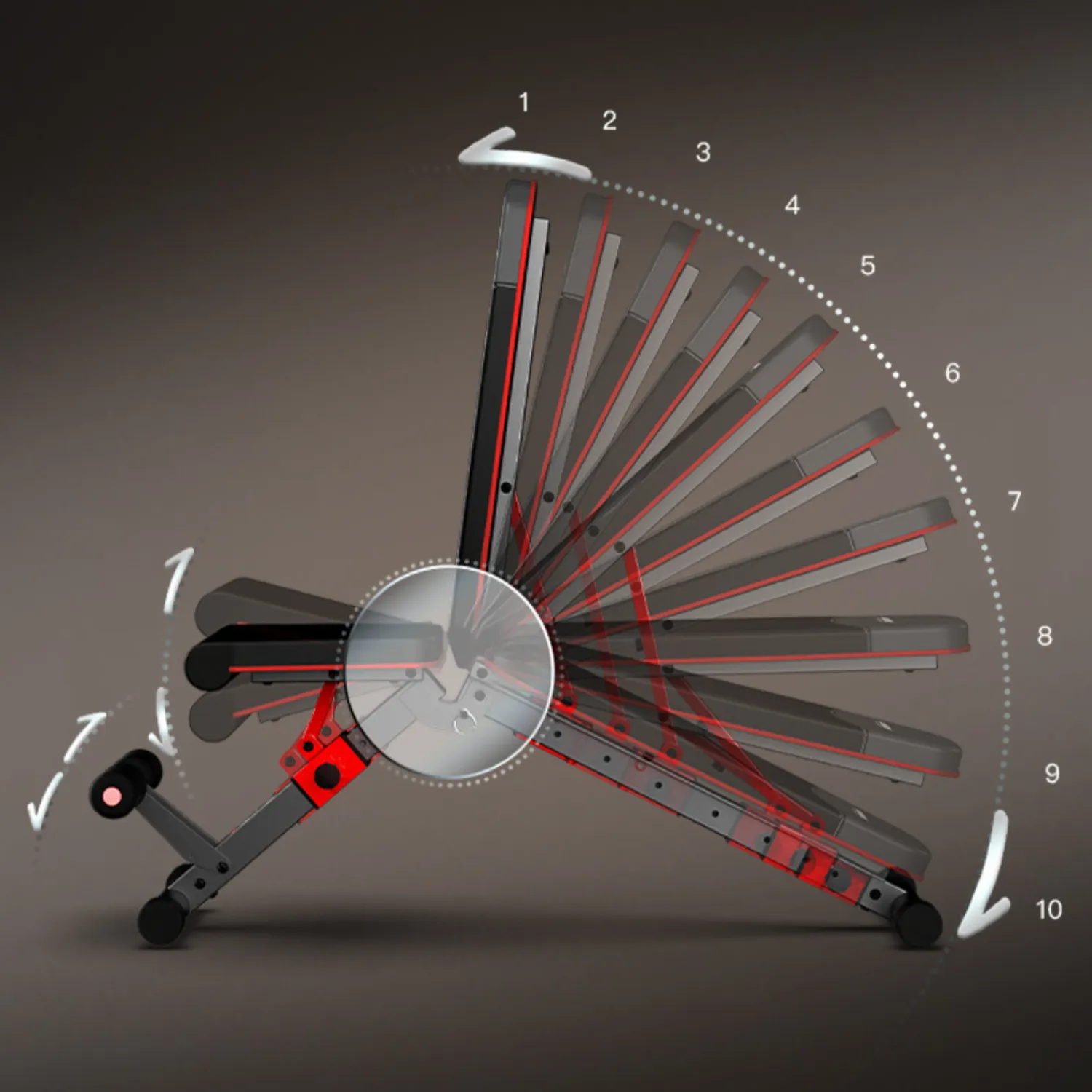 Harison HR-608G Folding Light Duty Exercise Bench