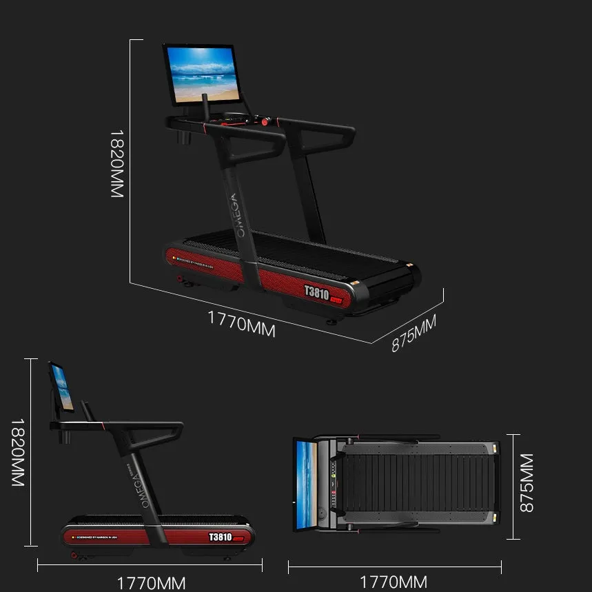 Harison Omega HR-T3810 Track Full-track Intelligent Treadmill - Run   Sled Push   Vibration Plateform