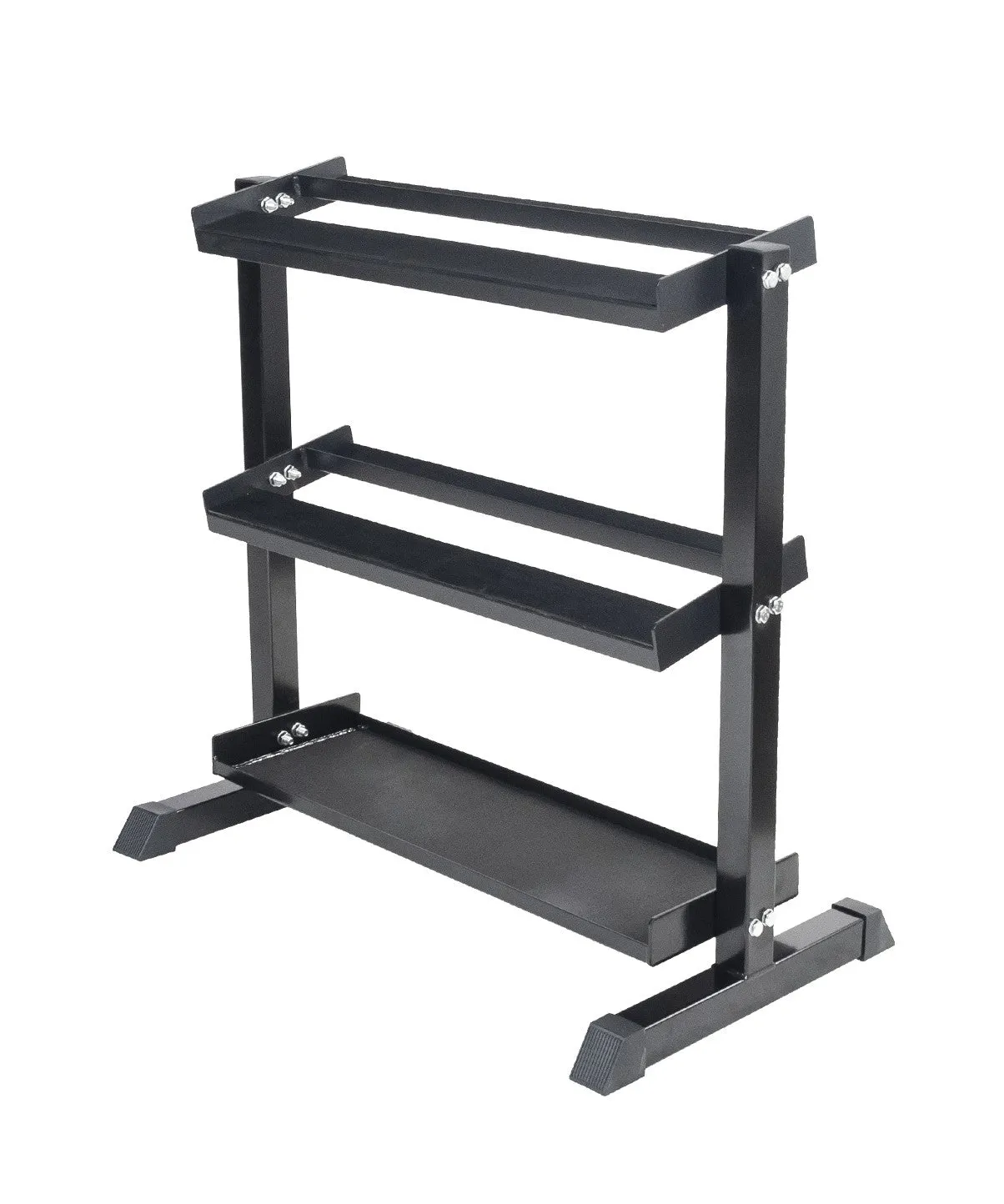 Modular Horizontal Dumbbell Rack - Steel Kettlebell Tier Orbit Fitness