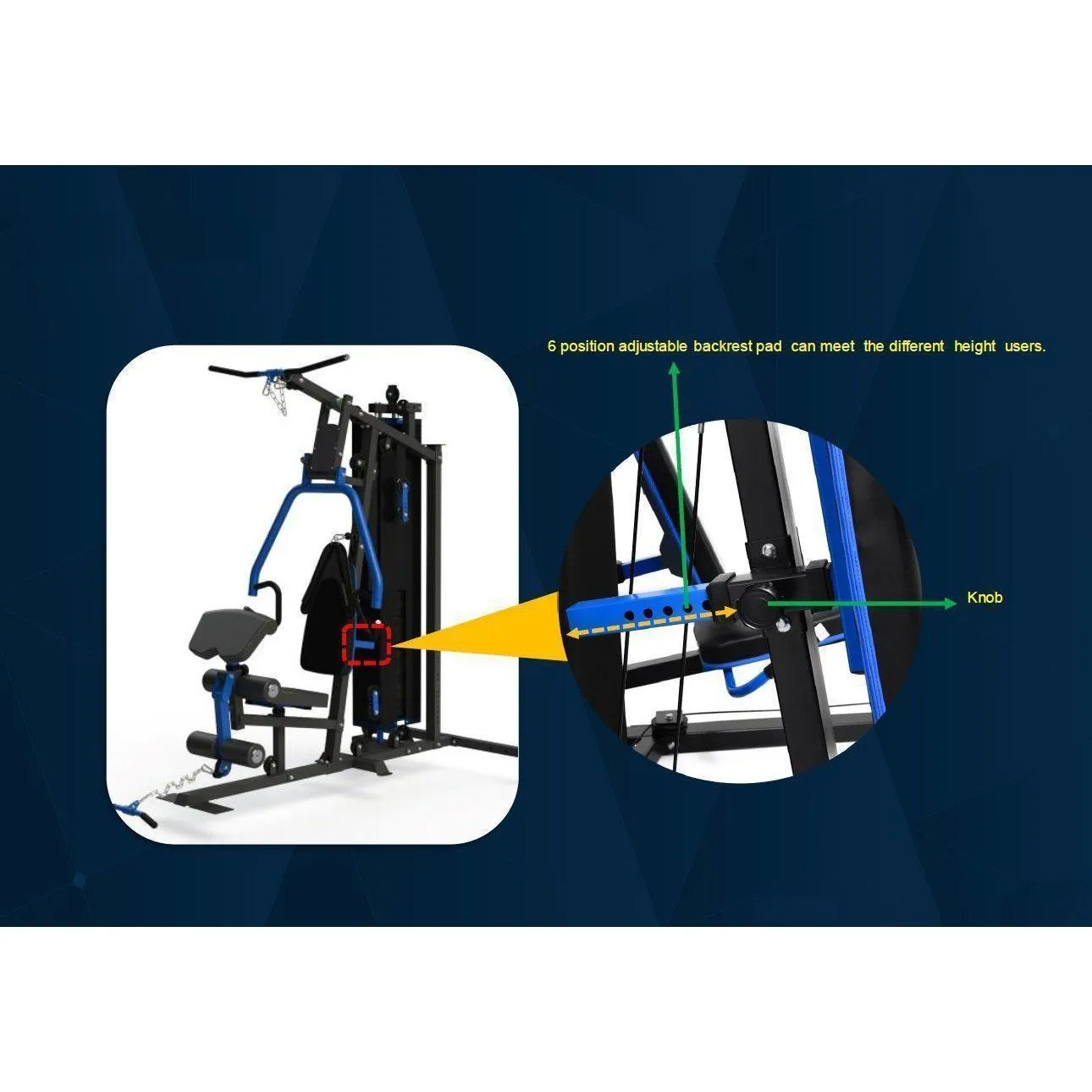 Muscle Motion Light Commercial 3 Station Home Gym   Pec Dec   VKR MSG1000ACD