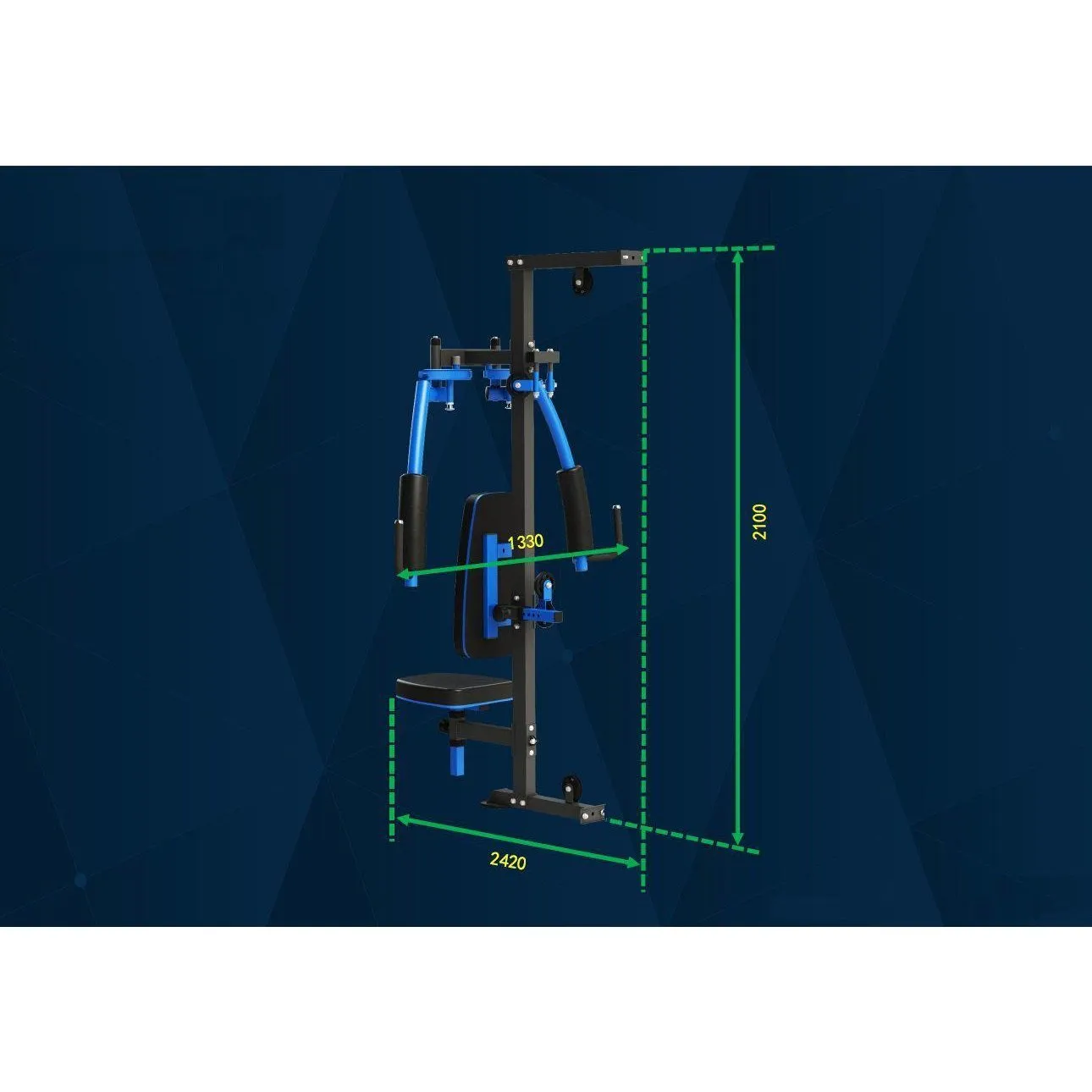 Muscle Motion MSG1000ABC Light Commercial 3 Station Home Gym