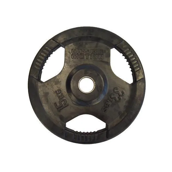 Muscle Motion Rubber Coated Olympic Weight Plates