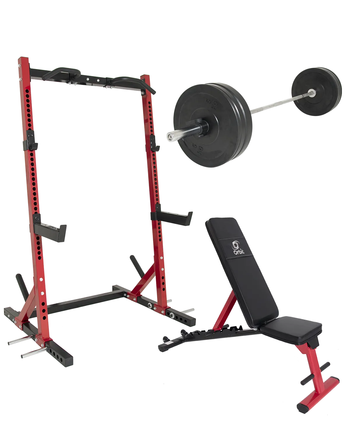 OBB007R_PKG_F Max Squat Rack Package Orbit Fitness