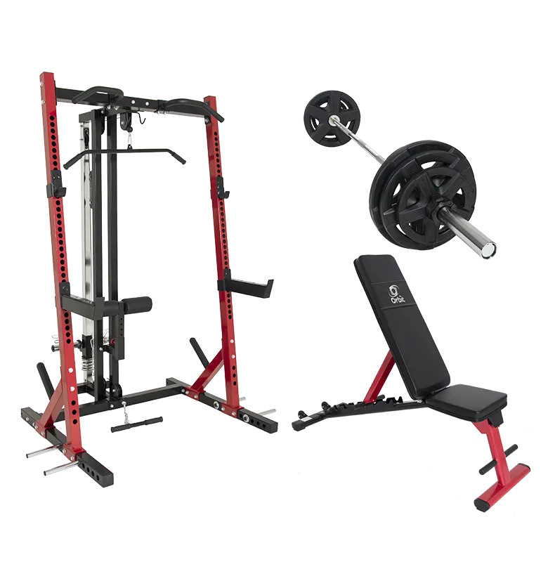 OBB007R_PKG_O Max Squat Rack Packages Orbit Fitness