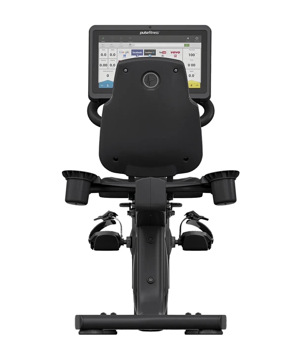 R-Cycle Series Premium Recumbent Cycle with 18.5" Touchscreen Console Orbit Fitness