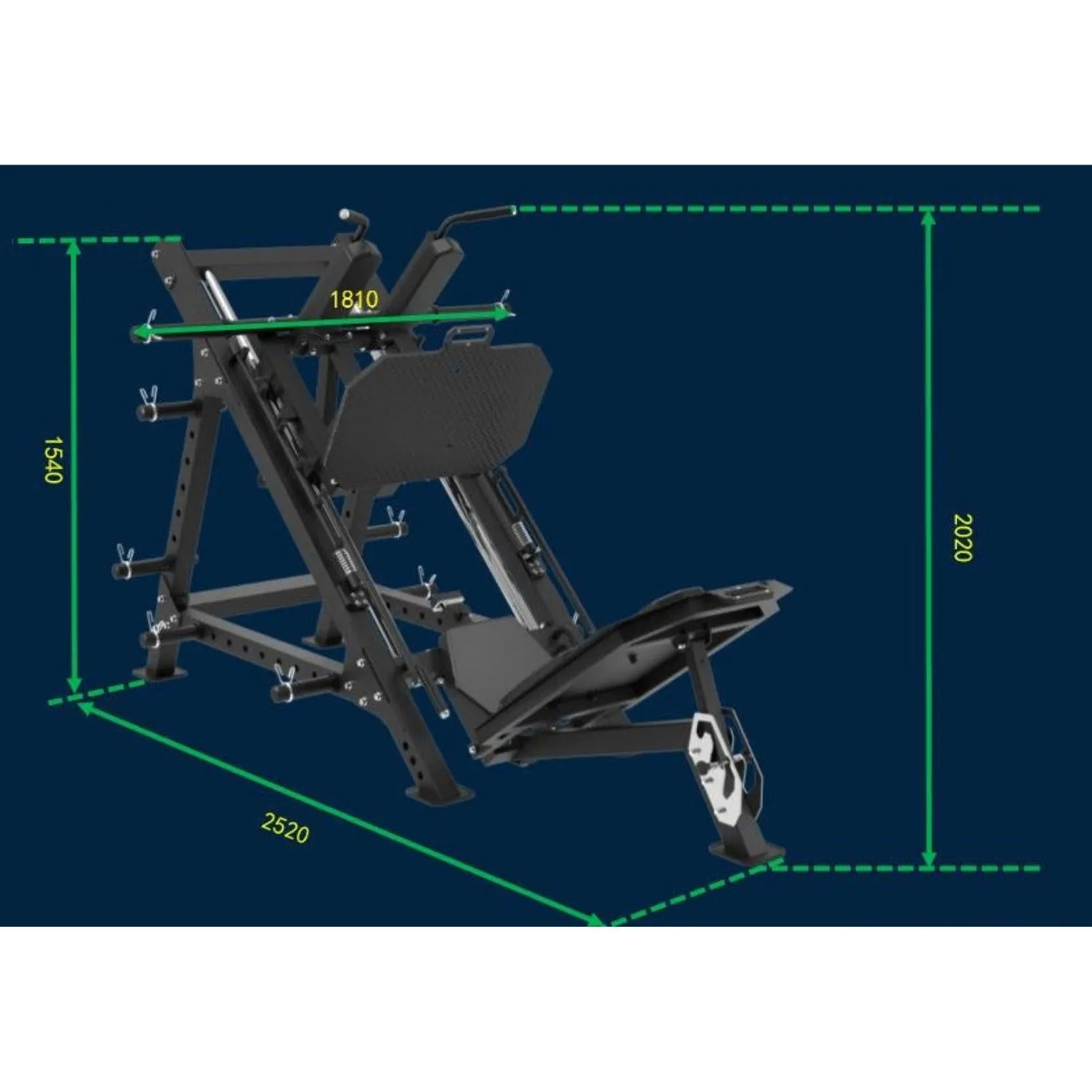 Rapid Motion LPHS1001 Leg Press & Hack Squat Combo Machine