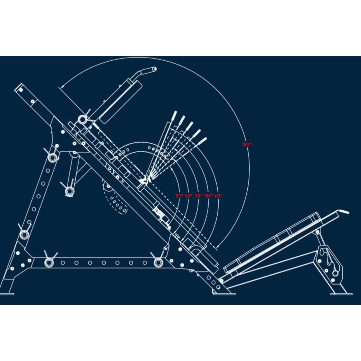 Rapid Motion LPHS1001 Leg Press & Hack Squat Combo Machine