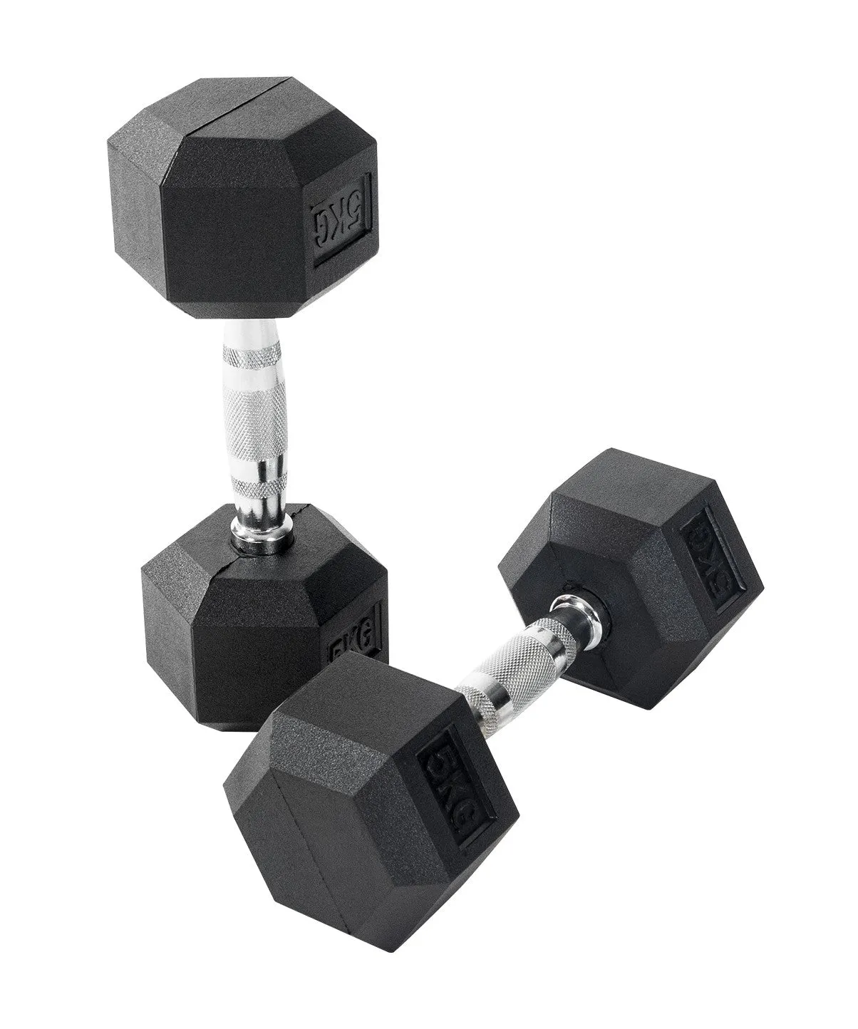 Rubber Hex Dumbbells Orbit Fitness