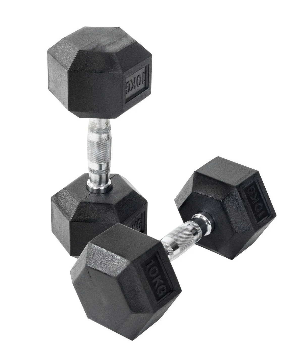Rubber Hex Dumbbells Orbit Fitness