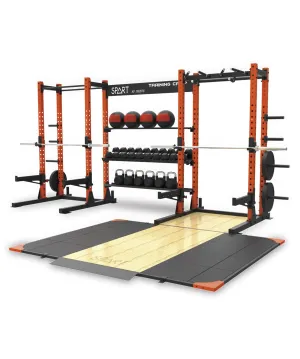 SPART Dual Power Rack with Integrated Storage Rack Orbit Fitness
