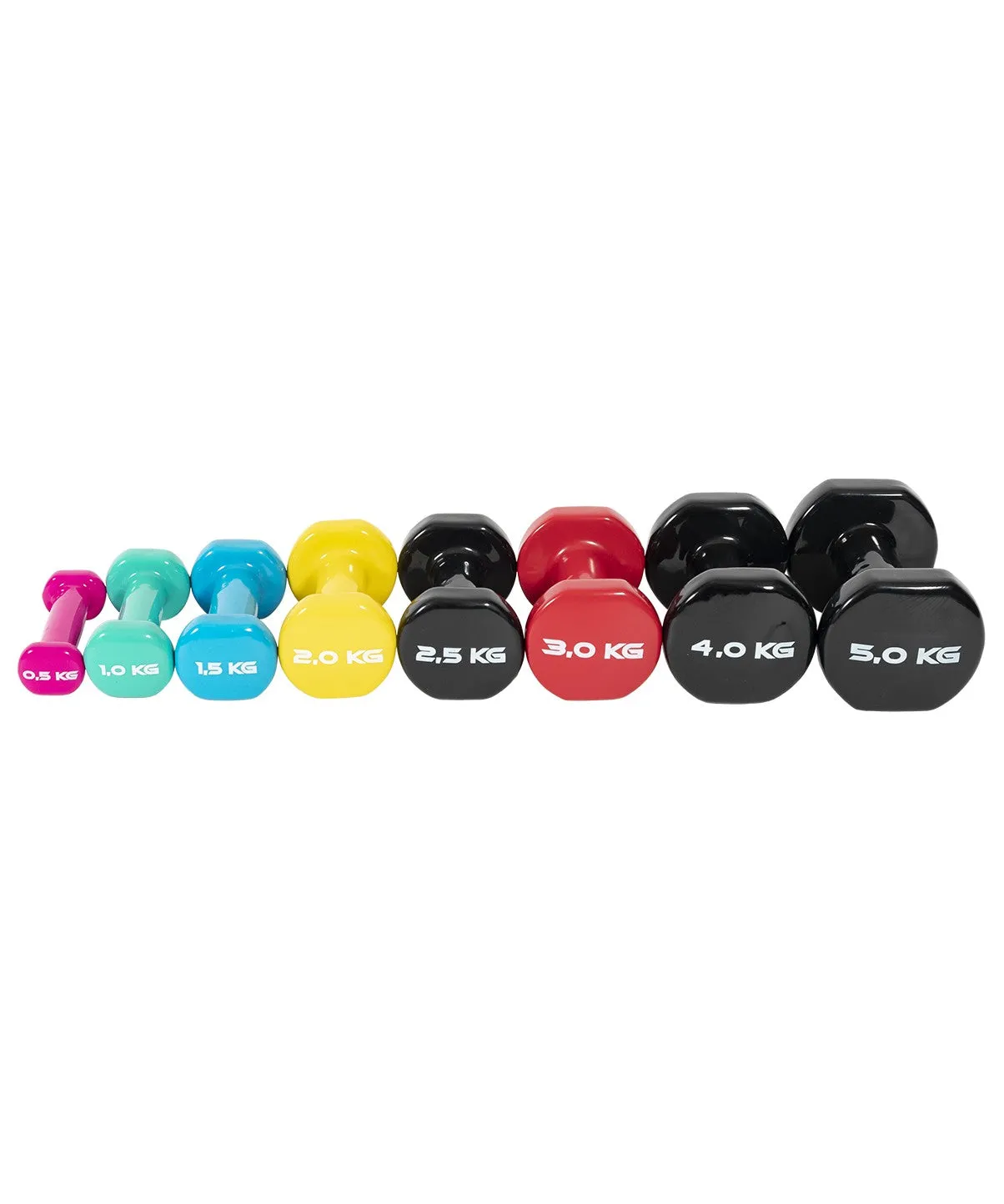 Vinyl Dipped Dumbbells Orbit Fitness